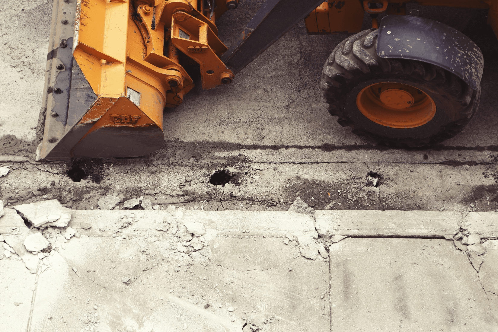 Construction equipment base